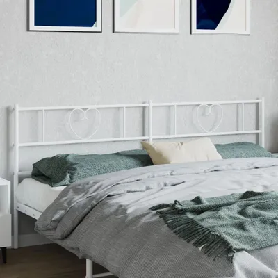 Produktbild von Kopfteil Metall Weiß 193 cm