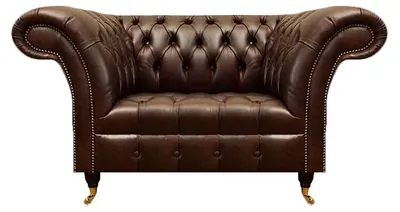 Immagine prodotto di Poltrona da salotto a un posto chesterfield marrone scuro Mobili