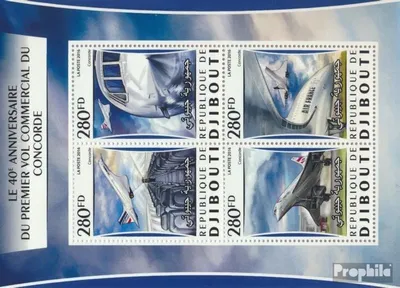 Produktbild von Briefmarken Dschibuti 2016 Mi 1084-1087 Kleinbogen (kompl. Ausg.) postfrisch Concorde