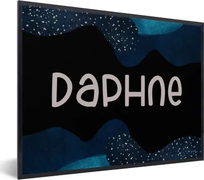 Produktbild von MuchoWow® Gerahmtes Poster Daphne - Pastell - Mädchen 40x30 cm - Poster mit Schwarzem Bilderrahmen Wandposter Rahmen Foto Bilder - Kunstposter - Wanddekorationen
