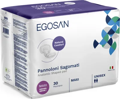 Produktbild von Anatomische Inkontinenzeinlagen MAXI, atmungsaktiv, 2.750g Saugvolumen, 30 Stück