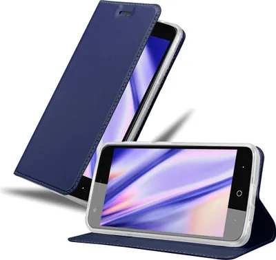 Produktbild von Cadorabo Handyhülle für ZTE Blade V8 MINI Schutz Hülle in Blau Cover Etui Book Case Booklet