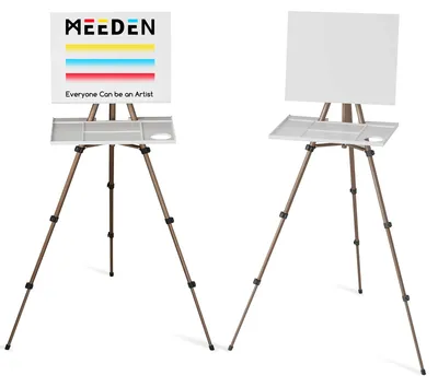Productafbeelding van Schildersezel - Verstelbaar - Opvouwbaar - Aluminium - 43 tot 165 cm - Met draagtas - Voor buiten en aquarel