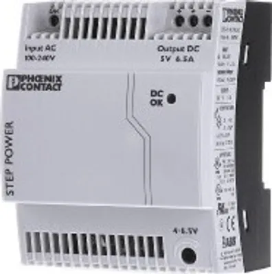 Obrázek produktu pro Výstup napájecího zdroje 5VDC/6,5A - DC napájení 85 ... 264V / 5V 32,5W STEP-PS/1AC/5DC/6.5