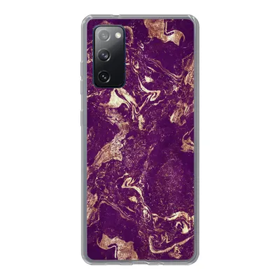 Produktbild von MuchoWow® Handyhülle Schutzhülle Hülle für Samsung Galaxy S20 FE Naturstein - Kalkstein - Gold Silikon Softcase Handy Hülle - Abdeckung