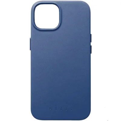 Productafbeelding van Mujjo Eco Leather hoesje, geschikt voor: Apple, iPhone 14/15 Plus, 17 cm (6.7"), kleur: blauw
