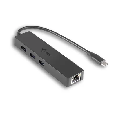 Produktbild von i-tec Advance USB-C Slim Passive HUB 3 Port + Gigabit Ethernet Adapter