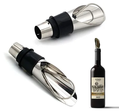 2 Edelstahl-Ausgießer für Wein, Likör und Öl, auslaufsicher