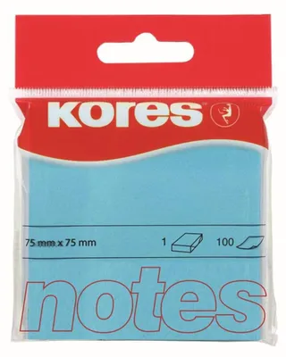 Zdjęcie produktu dla Kores N47078, Kwadrat, Niebieski, 75 mm, 75 mm