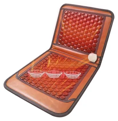 Produktbild von Elektrische Turmalin-Massagematte - Heizmatte - 40 x 95 cm - 30–70 °C - Faltbar - Linderung von Rückenschmerzen - AU-Stecker