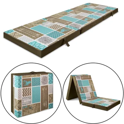 Produktbild von Klappmatratze 190x60x7 cm – Faltbare Matratze für Erwachsene, Gästematratze (3-4 kg) – Ideal als Reisebettmatratze, klappbare Gästematratze und Reisematratze für optimalen Schlafkomfort!