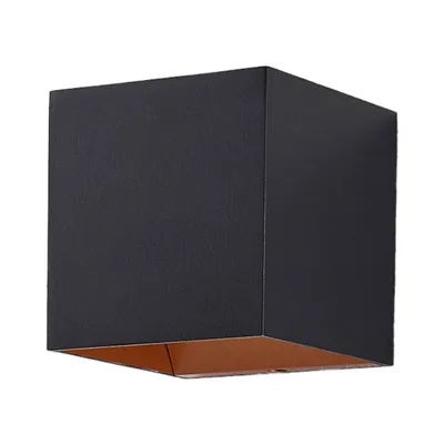 Produktbild von Arcchio LED-Wandlampe Zuzana, eckig, schwarz, 10 cm breit