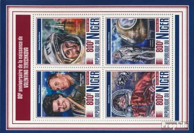 Produktbild von Briefmarken Niger 2017 Mi 5331-5334 Kleinbogen (kompl. Ausg.) postfrisch Walentina Teretschkowa