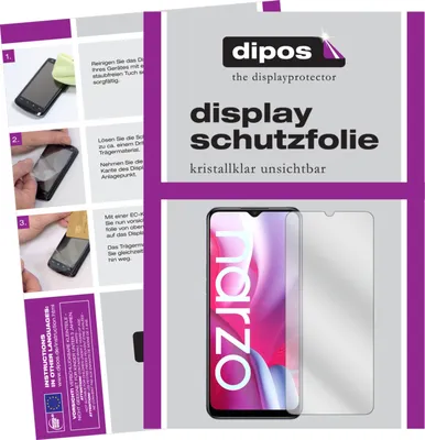 Produktbild von 2x Schutzfolie für Oppo Realme Narzo 20 klar Displayschutzfolie Folie Display Schutz dipos