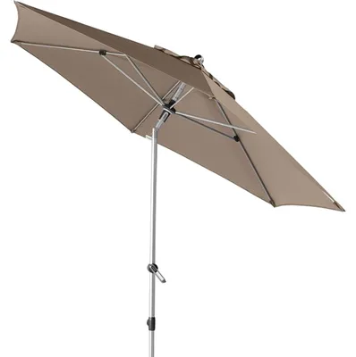 Produktbild von doppler EXPERT Sonnenschirm Kurbelschirm AutoTilt 280cm Greige Beige