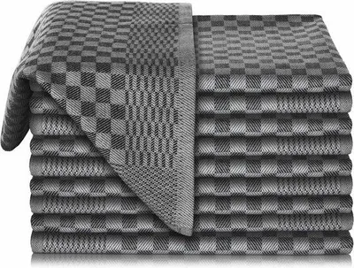 Productafbeelding van Famanu Keukenhanddoekenset, 10 stuks - 100% superabsorberend katoen, gecertificeerd volgens , 70 x 45 cm, zwart