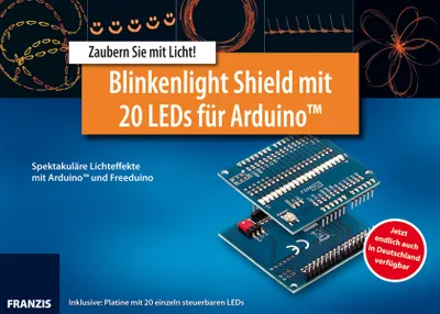 Produktbild von Blinkenlight Shield mit 20 LEDs für Arduino