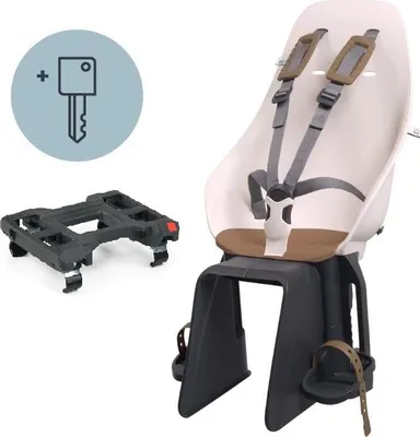 Produktbild von Urban Iki Gepäckträgerkindersitz Fahrrad mit Adapter pink braun abschließbar TaKe
