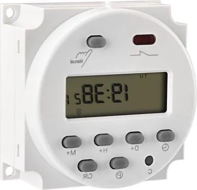 Image de Circuit numérique LCD pour courant continu, programmable, 12 V, 16 A, toute la semaine, SPST