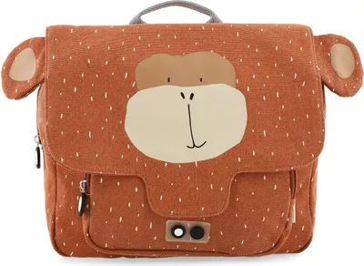 Image de Trixie Sac à dos scolaire pour enfants Mr. Monkey - résistant à l'eau