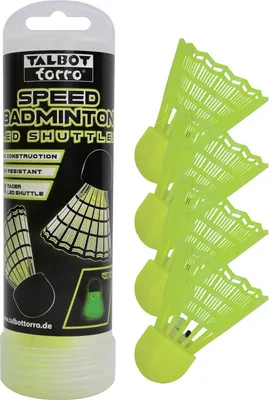 Produktbild von TALBOT torro LED Speed Badminton Shuttle/Ball 4er Pack