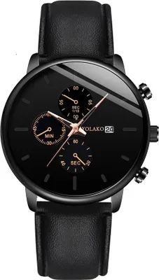 Produktbild von Elegante York Uhr in Schwarz und Gold für Herren – Stilvoll und Alltagstauglich KP14757