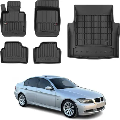 Image de OMAC Kit Tapis de sol et coffre pour BMW Série 3 E90 Berline 2004-2011 TPE