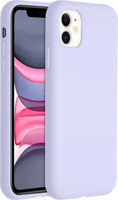 Produktbild von iPhone 11 Hülle - Silikon - Accezz Soft Case, Backcover - Lila
