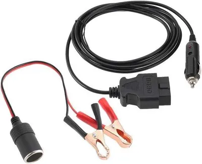 Zdjęcie produktu dla Przewód zabezpieczający ECU 12 V do pojazdów z interfejsem OBD-II, wyposażony w zacisk.