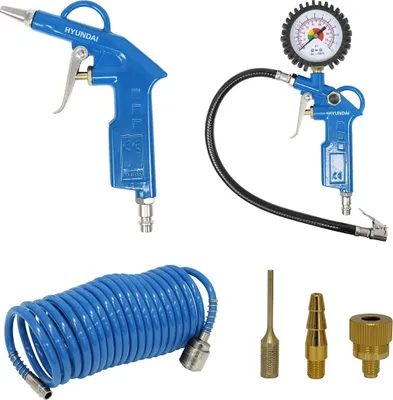 Produktbild von HYUNDAI Kompressor Druckluft Zubehör SET ACZ55902 6-teilig