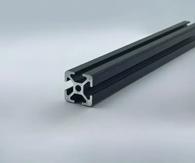 Produktbild von Aluprofil 20x20 Nut 5, I-Typ (Schwarz eloxiert) - 100mm