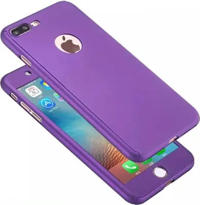 Produktbild von Handyhülle Schutzhülle für Samsung Galaxy S6 Full Case Cover Displayschutz 360 Violett