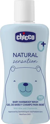 Obrázek produktu pro CHICCO Šampon na vlasy a tělo Natural Sensation s aloe a heřmánkem 200ml, 0m+