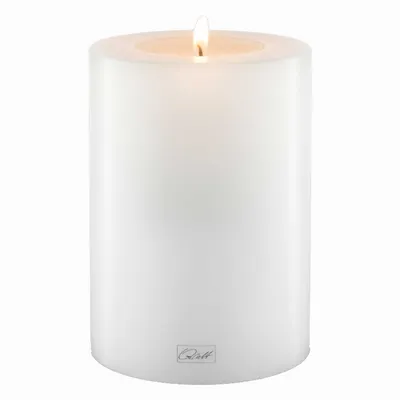 Produktbild von Qult Farluce Trend - Durchm. 10cm |  Teelichthalter in Kerzenform | Dauerkerze | Kunststoffkerze in Kerzenoptik | Teelichtkerze mit Teelichteinsatz | inkl, Teelicht