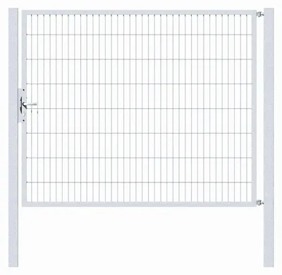 Produktbild von Alberts Einzeltor Flexo mit Zubehör, zum Einbetonieren, feuerverzinkt, Breite 200 cm, Höhe 180 cm