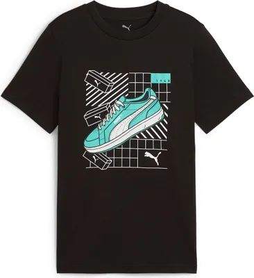 Produktbild von Puma Graphics Kurzarm-t-shirt Schwarz 11-12 Years Junge Schwarz 11-12 Years