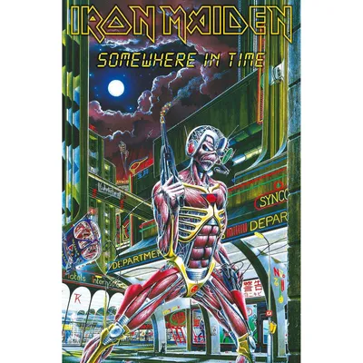 Produktbild von Iron Maiden - Poster "Somewhere In Time", Stoff RO3474 (Einheitsgröße) (Bunt)