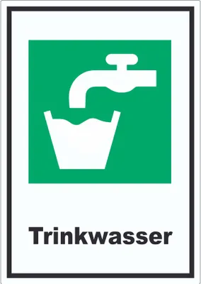 Produktbild von Trinkwasser Aufkleber A7 (74x105mm)