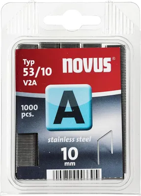 Produktbild von Novus Tackerklammer Typ A 53 V2A 1000 Stück