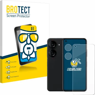 Produktbild von BROTECT Schutzglas für ASUS ZenFone 10 (Display+Kamera) Schutzfolie Panzer Folie Glas Display Schutz klar