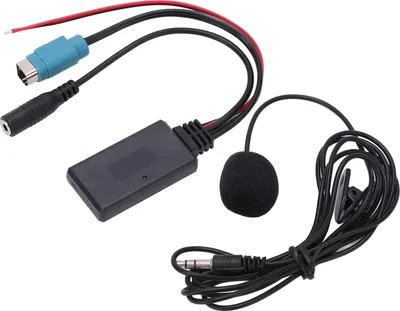 Image de Bluetooth -Aux in Adaptateur de câble -Stéréo -Vitesse avec kit microphone amovible pour Alpine 2009 -up