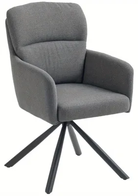 Image de Fauteuil rembourré - Chaise de cuisine - Fauteuil avec accoudoirs - Chaise de salle à manger - Fauteuil de salon
