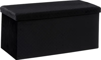 Produktbild von Eazy Living Pouf + Aufbewahrungsbox Reims Schwarz