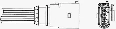 Produktbild von NTK von NGK 0047 Lambdasonde für AUDI A8 (4E2, 4E8) Beheizt