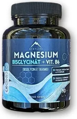 Produktbild von Magnesium Bisglycinat + Vitamin B6 Hrotlife 90cps