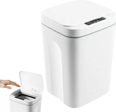 Produktbild von Automatik Mülleimer, 16L Sensor Mülleimer, Abfalleimer mit Smart Sensor Küche Abfallbehälter Papierkorb Touchless für Küche, Büro, Bad