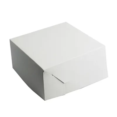 Obrázek produktu pro 50 bílých krabic na dorty 18x18x9 cm - na dorty a zákusky | Elegantní a robustní