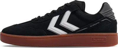 Image de Chaussures de gardien de but de handball en salle Hummel HB Guardian Pro, baskets rétro, chaussures de sport, noir/blanc 230663-2093, pointure : 49 EU