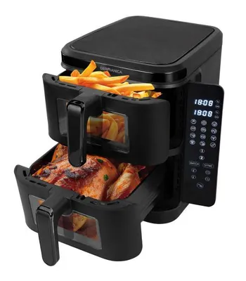 Zdjęcie produktu dla AIR FRYER GERMANICA 10L DWUKOMOROWA | 2800W | 12 programów | 80–200°C | SYNC MATCH!