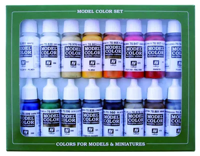 Produktbild von Model Color Vallejo 70149 Napoleonic Colors French & British 1789-1815 16x 17ml Airbrush Farbe